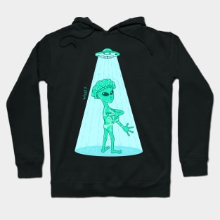 alien in the shower Hoodie